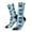 2 Black-2, variant on Airplanes and Aviation Signs Pattern Sport Socks for Women and Men Crew Socks Sporty Calf Socks Casual Socks