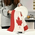 thumbnail image 3 of Vintage Metal Tea Towels 4 Pack Canada Flag Kitchen Dish Cloth with Hanging Loop, 18"x28" Lint-Free Absorbent Towel for Kitchen Drying Wiping and Cleaning, 3 of 7