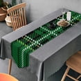 thumbnail image 6 of GZHJMY Table Runner 13x90 Inch, Green Plaid Geometric Table Runner for Dining Kitchen Wedding Party Decoractions Home Decor, 6 of 7