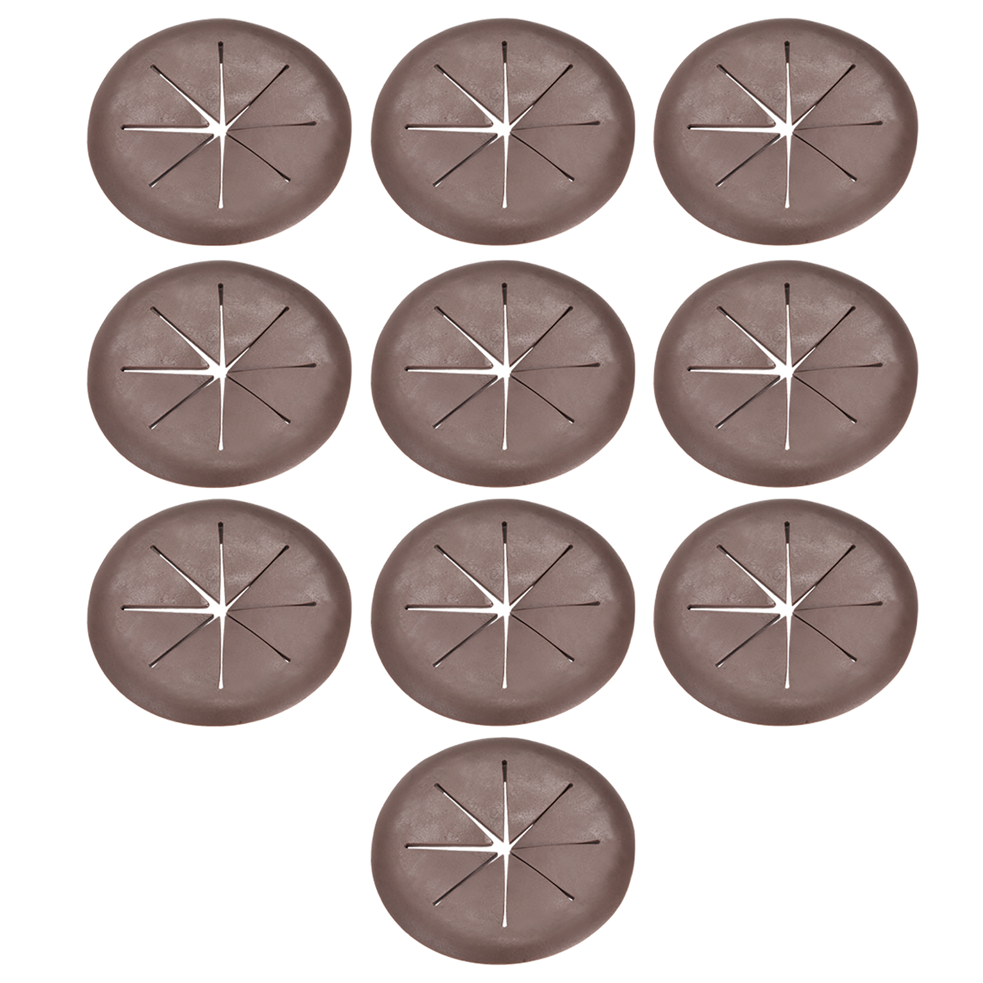 Cable Hole Cover 2" Soft Plastic Brown Desk Grommet for Wire Organizer