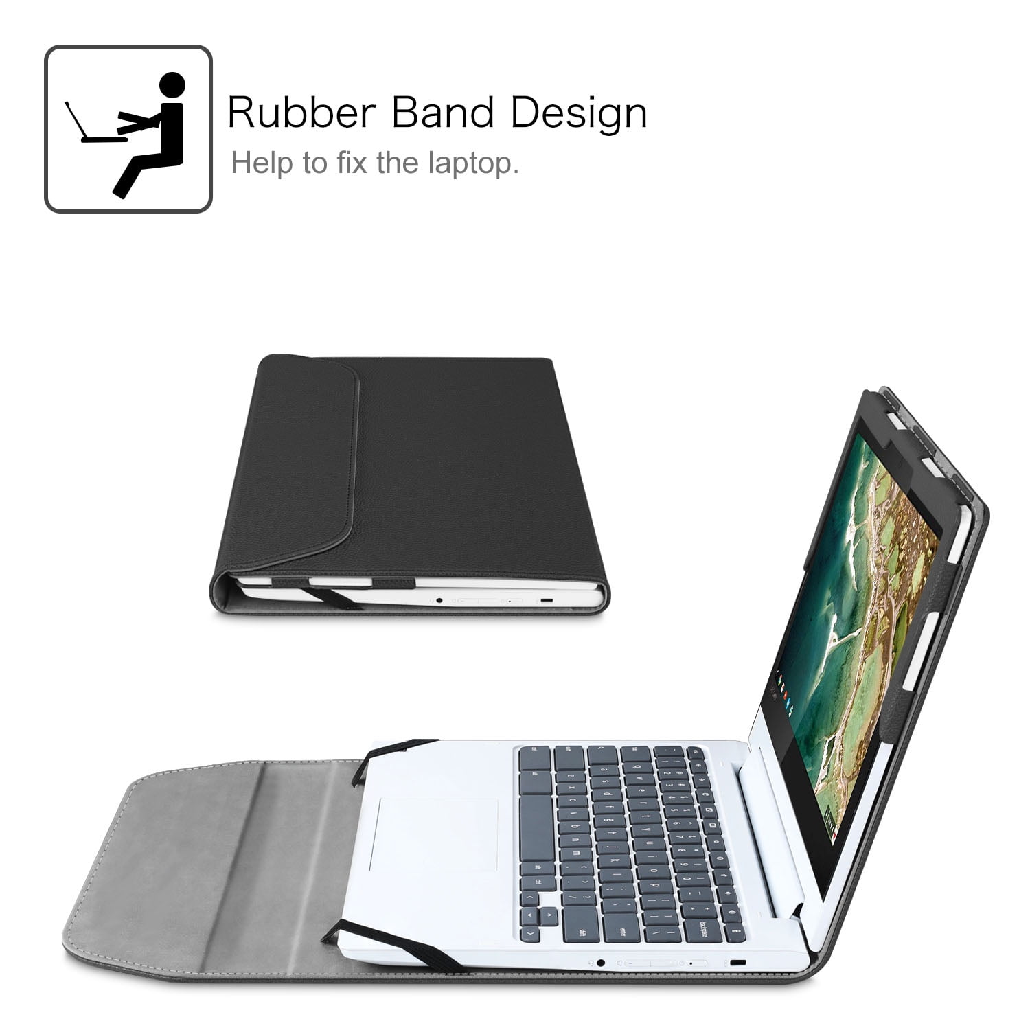 Fintie Sleeve Case for 11.6 Lenovo Chromebook C330 Premium PU Leather Protective Portfolio Book Cover Walmart