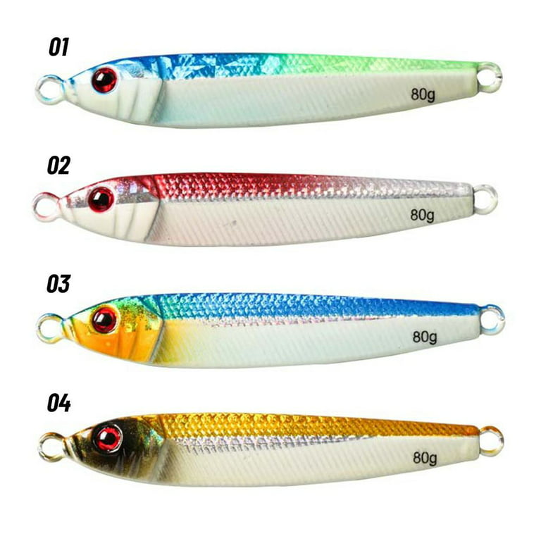 Hot Minnow Sinking Colorful Jig Bait Metal Fishing Lure No Hook Lead Casting Spinning Baits 3