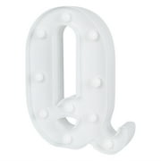 Illumify White LED Marquee Letter Q Sign - 8 3/4" - 1 count box