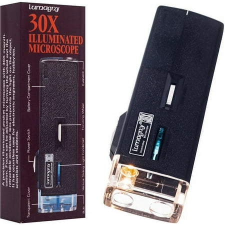 Lumagny MP7513 30X Illuminated Pocket Microscope