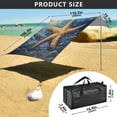 thumbnail image 3 of Wobogo Giant Starfish Oil Painting Beach Tent Camping Sun Shelter 110 x 125in UPF50+ Outdoor Shade for Trips Fishing Picnics, 3 of 7