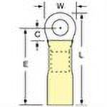 3m Ring Term,Heat Shrink,#10,1.100 in.,PK25 MH10-10RX