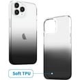 thumbnail image 5 of Compatible with iPhone 14 Pro Case, Clear Soft Shockproof Protective Slim Thin Bumper Cover Transparent Phone Case, Gradient Black, 5 of 15