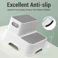 thumbnail image 3 of 2-Pack Toddler Step Stools for Bathroom Sink & Potty Training, No-Slip Double Step Stool for Kids, Multifunctional Toilet Training Stool, 3 of 5