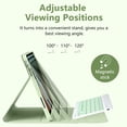 thumbnail image 3 of Funda con teclado MMK para iPad 11.ª y 10.ª generación con Bluetooth, color verde, 3 of 8