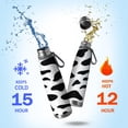 thumbnail image 2 of Leopard Print 29oz Stainless Steel Insulated Thermos with Tea Filter, 360° Printed Travel Bottle, Leakproof BPA-Free Flask with Anti-Slip Base, 304 Inner & 201 Outer, Vacuum Cup, 2 of 6