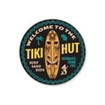 thumbnail image 2 of Tiki Hut Novelty Sign, Metal Wall Decor - 12" Round, 2 of 4