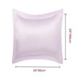 thumbnail image 2 of Unique Bargains 2-Pack Satin Silk Pillow Shams Lavender Gray European, 2 of 8