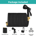 thumbnail image 4 of SUNDAN 25ft Garden Hose Expandable Hose No Kink 25ft Flexible Water Hoses for Outdoor with 8-Pattern Spray Nozzle(Black), 4 of 6