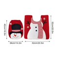 thumbnail image 3 of ¡Precios en Caída!, Juego de dos piezas de decoración navideña para baño con funda de inodoro Akmoler, 3 of 8