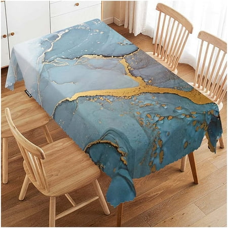 

WISH TREE Farmhouse Dining Table Cloth Anti-Stain Talking Table Cover for Kitchen Dinning Room Coffee Store
