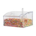 thumbnail image 1 of Restaurantware Plastic Bin 1 Case 2 Gal Shatterproof Clear Plastic Food Storage ContainerTopping Bin With Scoop Transparent Polycarbonate High-Capaci, 1 of 13