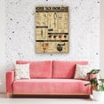 thumbnail image 2 of Horse Tack Knowledge Poster Christmas Decor Painting Canvas Picture Vintage Unframed 20×30 in, 2 of 5
