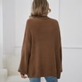 thumbnail image 2 of SOMER Women's Cardigan Sweaters Lantern Sleeve Open Front Oversized Lightweight Chunky Outwear Long Sweaters with Pockets, 2 of 6