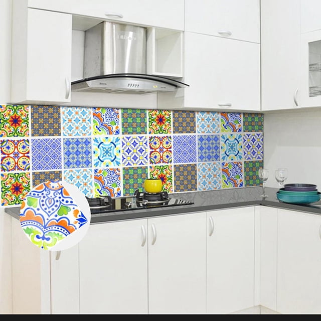 Etiqueta De De 3D Etiqueta, Autoadhesivo Mural Mosaico Papel De Pared, Conjunto De Paneles De Decoración para hogar, Calcomanías De Tipo C Colco Azulejos de vinilo adhesivos de mosaico