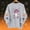 Gray, variant on Womens Halloween Tops Crew Neck Funny Ghost Printed Long Sleeve Trendy Spooky Festival Pullover Top Black L