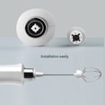 thumbnail image 2 of Espumador de leche eléctrico portátil recargable por USB con batidor de acero inoxidable de 3 velocidades, batidor de huevos para café, 2 of 6