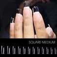 thumbnail image 5 of Puntas de uñas postizas HUOGUO, tacón de aguja transparente esculpido con cobertura completa, 5 of 5