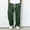 X-334Dark Green, variant on ZHOGXU Mens Casual Pants Drawstring Elastic Waisted Solid Color Straight Fit Comfortable Trousers With Pockets For Daily Wear Black L