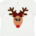 thumbnail image 4 of Inktastic Cute Girl Reindeer with Buffalo Plaid Bow Boys or Girls Toddler T-Shirt, 4 of 5