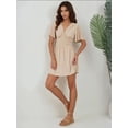 thumbnail image 2 of V-Neck Short Sleeve Mini Dress, 2 of 5