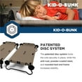 thumbnail image 5 of Disc-O-Bed Kid-O-Bunk Benchable Double Toddler Bed with Storage Organizers, Tan, 5 of 8