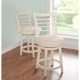 thumbnail image 2 of Powell Furniture Harbour 24'' Swivel Counter Stool in White, 2 of 2