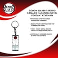 thumbnail image 7 of Demon Slayer Tanjiro Kamado Hanafuda Metal Pendant Keychain, 7 of 7