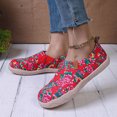 thumbnail image 2 of Tenis Mujer Womens Shoes Casual Women Footwear Casual Shoes Big Size Printing Walking Shoes Red 37, 2 of 6