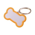 thumbnail image 1 of Outdor Stainless Steel Engraved Glitter Bone Shape ID Double Custom Text Lightweight Cat Name, 1 of 4