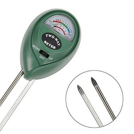 MoonCity 2-in-1 Soil Moisture Sensor Meter and PH acidity Tester, Plant Tester, Great For Garden, Farm, Lawn, Indoor & Outdoor (No Battery (Best Way To Break Up Clay Soil)