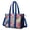 Pioneer Flower Floral-2, variant on Teacher Tote Bag,Pioneer Flower Floral Print Pattern Teacher Utility Tote Bag,Large Work Tote Bags for Women with Multiple Pockets,Top Zipper Closure,13.8x10.6x6.7 Inch