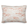 thumbnail image 2 of Creative Products Shades Of Fish Coral 14x20 Spun Poly Pillow, 2 of 3