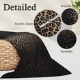 thumbnail image 3 of Leopard Print Pillow Covers 12"x20", Chic Abstract Black Brown Animals Texture Soft Brushed Microfiber Breathable Throw Pillow Covers, Pillowcase with Zipper for Couch Sofa Bedroom Living Room, 3 of 9