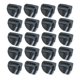thumbnail image 3 of Juego de 20 conectores de cubo de alambre, piezas de repuesto, cubos de almacenamiento de alambre para almacenamiento Ángulo negro, 3 of 4
