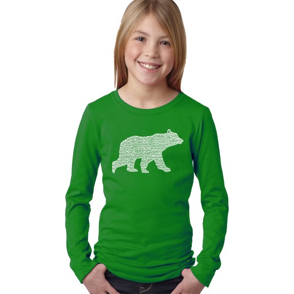 Girl's Word Art Long Sleeve - Mama Bear