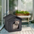 Uingual Warm Dog Kennels Outdoor Sleeping House, Stray Cat Tunnel