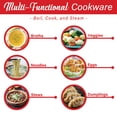 thumbnail image 5 of Brentwood HP-3015BL 1.6-Qt. 600-Watt Stainless Steel Electric Hot Pot Cooker and Food Steamer with Swivel Base, 5 of 9