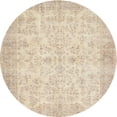thumbnail image 1 of Ahgly Company Indoor Round Contemporary Deep Peach Orange Abstract Area Rugs, 6' Round, 1 of 6