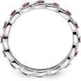 thumbnail image 2 of Solid Sterling Silver Stackable Expressions Rhodolite Garnet Ring - Ring Size 6.0, 2 of 7