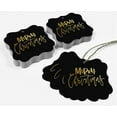 thumbnail image 5 of Inkdotpot Merry Christmas Bottle Tag Real Gold Foil Favor Bracket Shape Hang Tags Pack Of 50, 5 of 7
