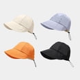 thumbnail image 5 of LPKRT Women'S Packable Sun Hat Adjustable Drawstring Baseball Cap Uv Protection Quick-Dry Boonie Hat Blue, 5 of 5