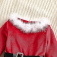 thumbnail image 2 of Vestido de Navidad para niña, vestido de Navidad de manga larga + diadema, trajes de 2 uds Yw1, 2 of 5