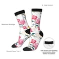thumbnail image 4 of KLL Colorful Flowers Print Cool Socks Men's Women's Crew Socks Funny Crazy Novelty Stockings, 4 of 6