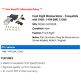 thumbnail image 2 of Front Right Window Motor - Compatible with 1988 - 1999 GMC C1500 1989 1990 1991 1992 1993 1994 1995 1996 1997 1998, 2 of 2