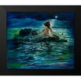thumbnail image 2 of Wiley, Marta 23x20 Black Modern Framed Museum Art Print Titled - Blue Green Mermaid, 2 of 5